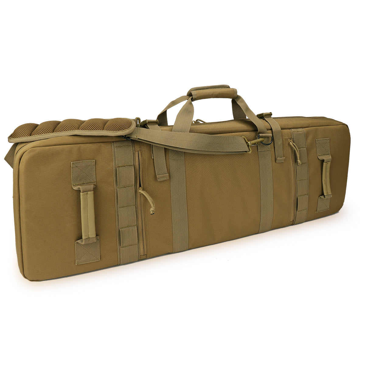 VOTAGOO Double Rifle Case Gun Bag, Safely Long-Barrel Firearm Transportation Cases Locks, All-Weather Soft Tactical Range Bag Ackpack For Shotgun Spacious Heavy Duty