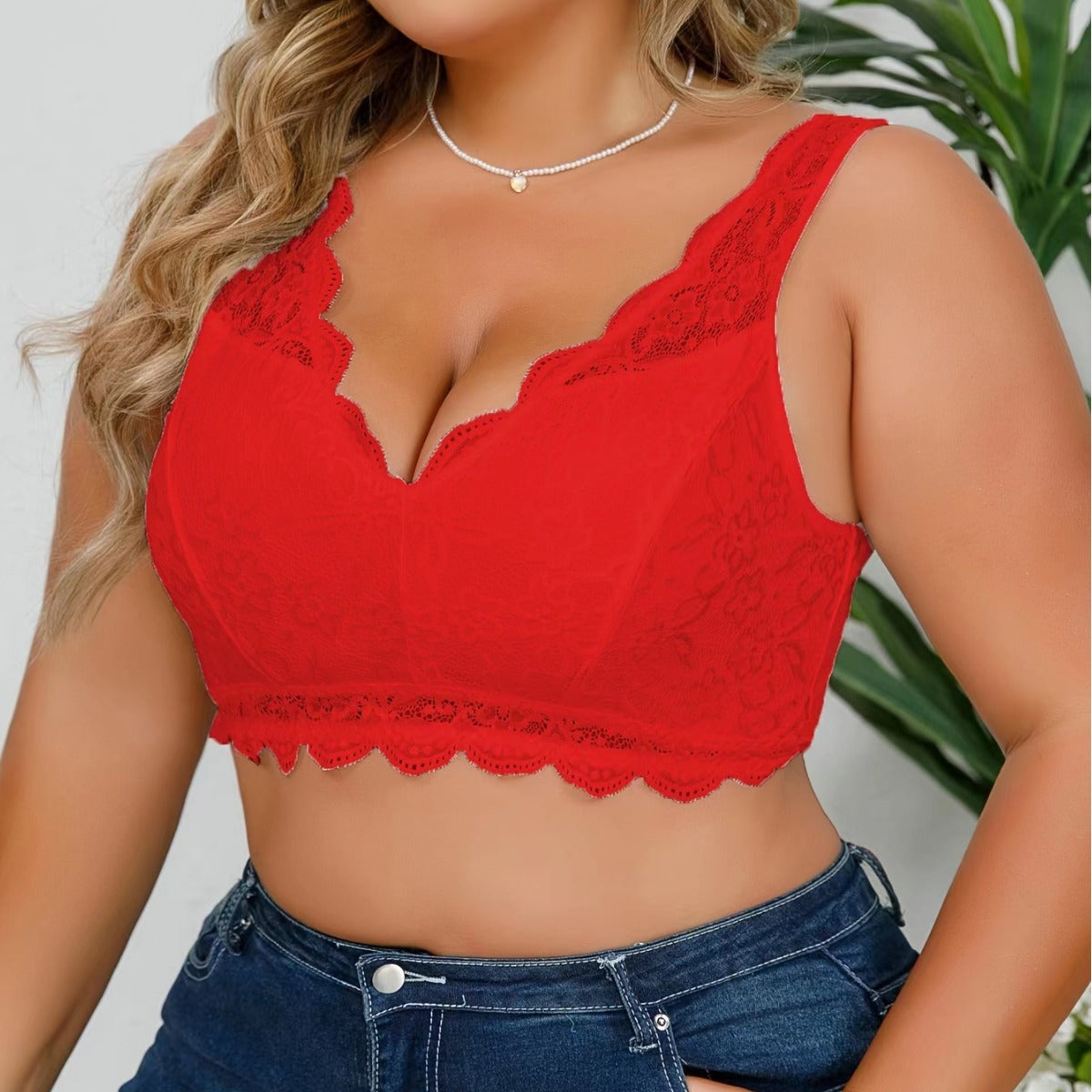 Oversized lace bra lingerie thin full cup design no steel rim anti sagging and breast collection