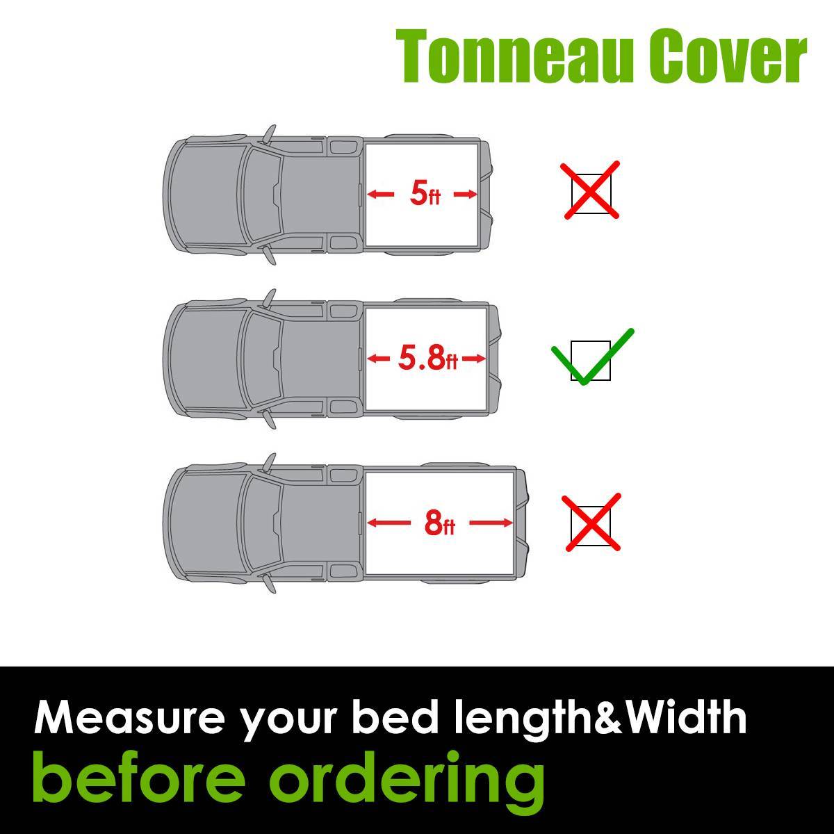 5.8FT Roll-Up Truck Bed Tonneau Cover For 2007-2013 Chevy Silverado GMC Sierra