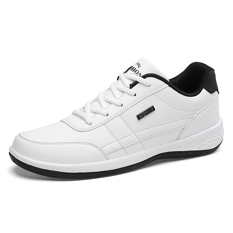 Zapatos de cuero para hombre, marca de lujo, zapatos casuales de tendencia inglesa, zapatillas de deporte para hombre, calzado de ocio transpirable italiano para hombre, calzado para hombre