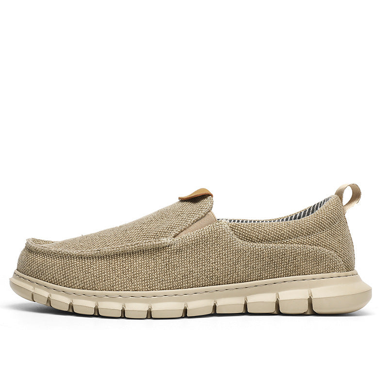 Casual shoes, comfortable one foot fit, loafers, thick soled men's shoes