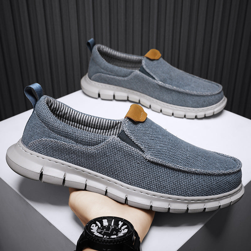 Casual shoes, comfortable one foot fit, loafers, thick soled men's shoes