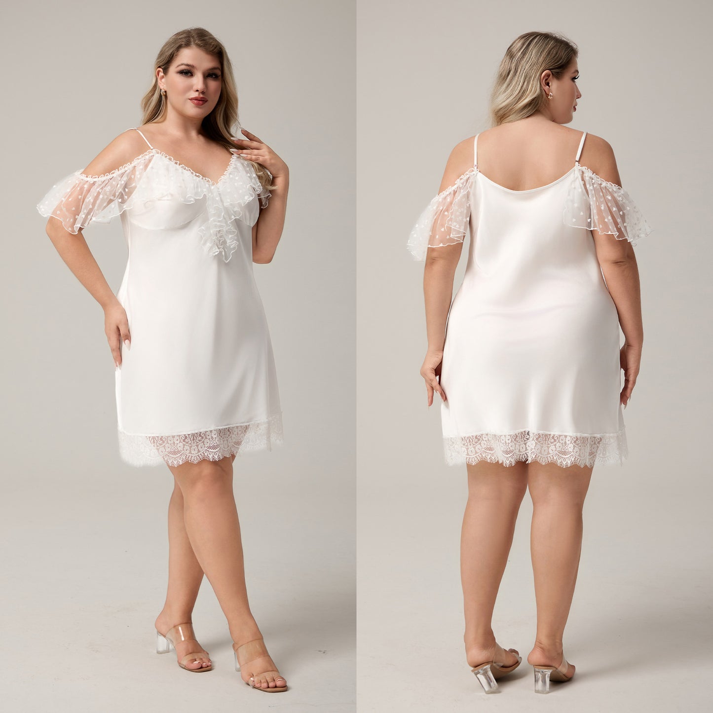Women's Strap Sexy Lace Sleep Dress V-neck Homewear