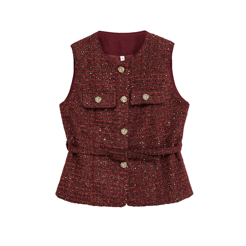 Design Casual Women's Chiffon Vest Top