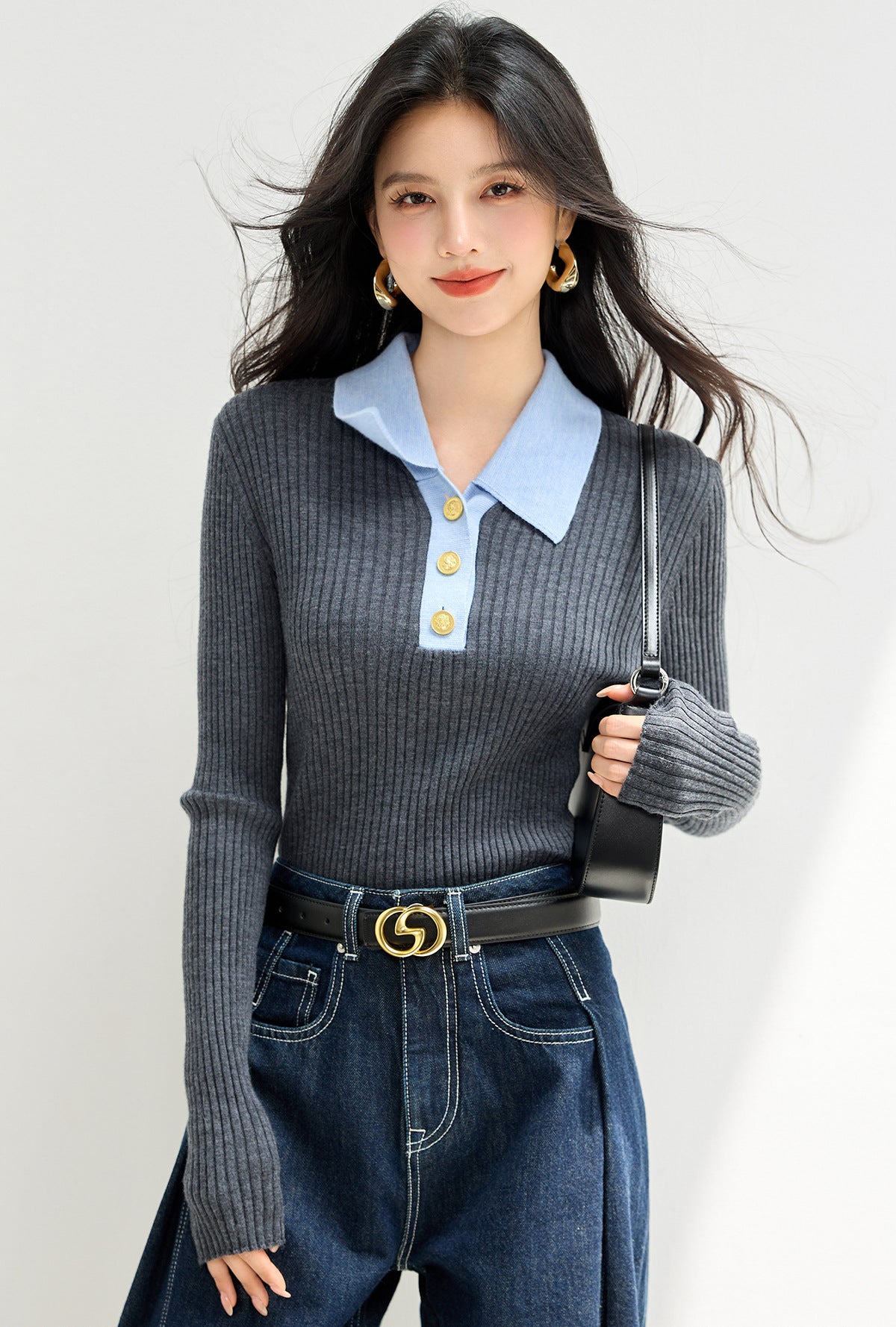 Knitted Sweater Autumn New Slim Fit Top