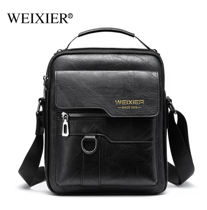 Casual Men Shoulder Bag Vintage Crossbody Bags High Quality Male Bag PU Leather Handbag Capacity Men Messenger Bags Tote Bag