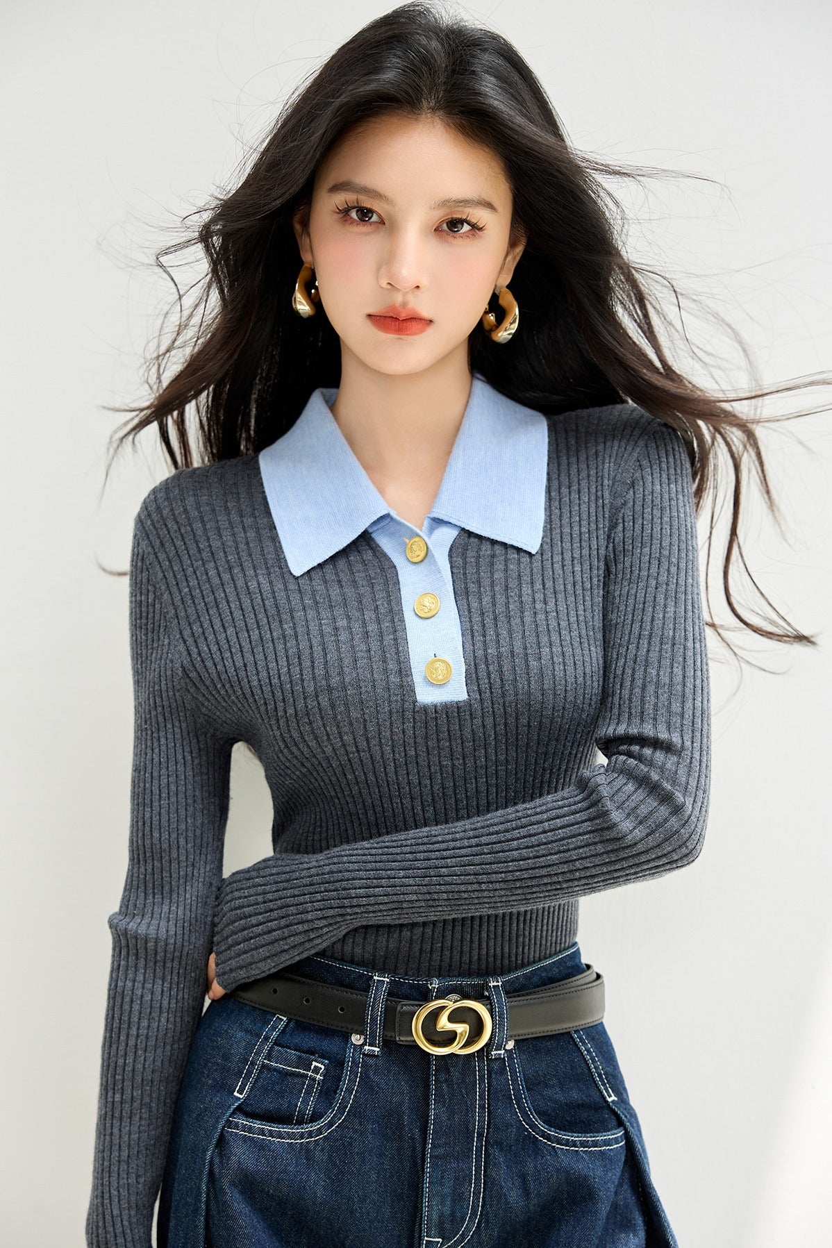 Knitted Sweater Autumn New Slim Fit Top