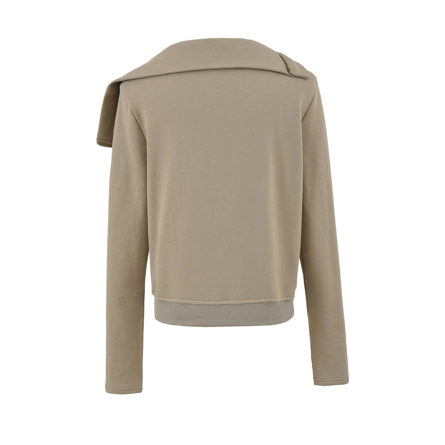 Irregular zipper jacket for women