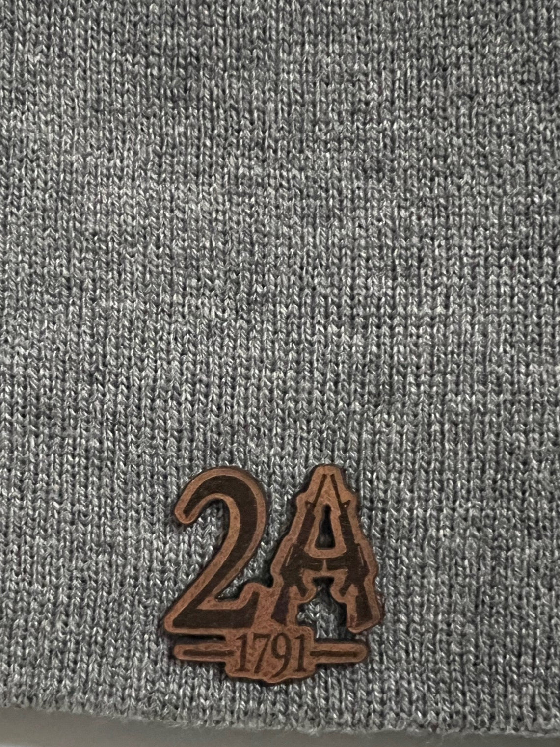 2nd Amendment Beanie Leather Patch