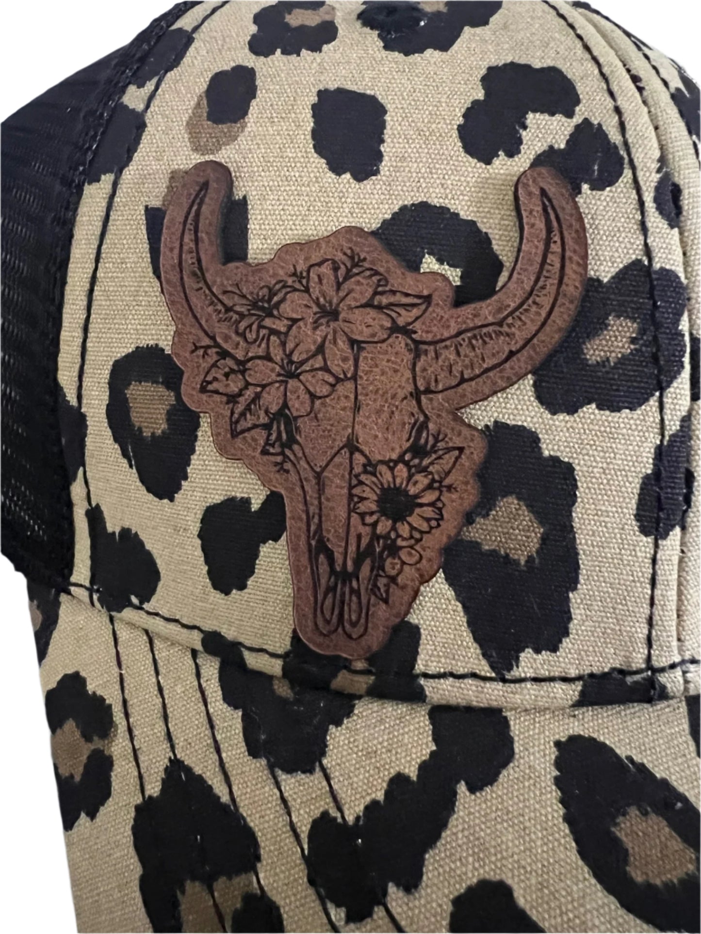 Bull Skull Patch leather