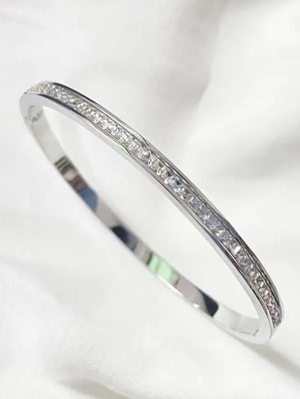 天体耳语手镯 镀白金