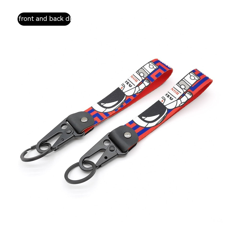 Car JDM Modified Culture Drift Expert Initial D Climbing Button Carabiner Olecranon Keychain Pendant