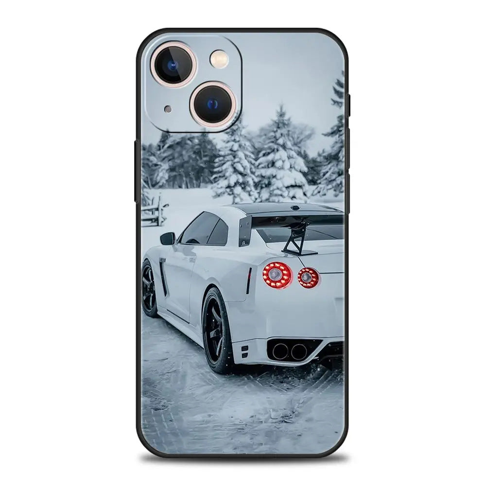 Suitable for iPhone Japanese blue red JDM sports car phone case