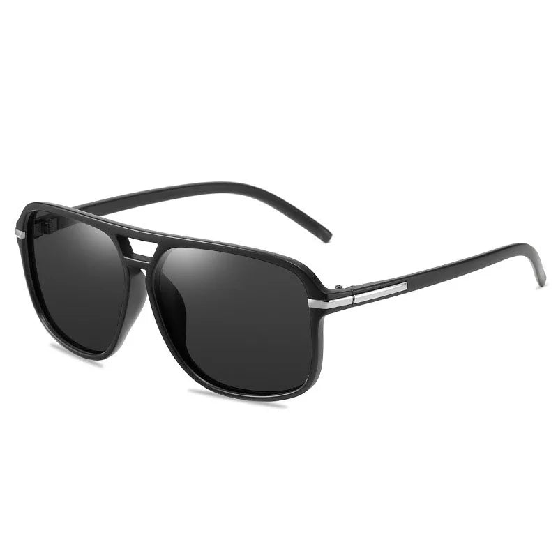 UVLAIK Rectangle Polarized Sunglasses Men Oversized Mirror Driving