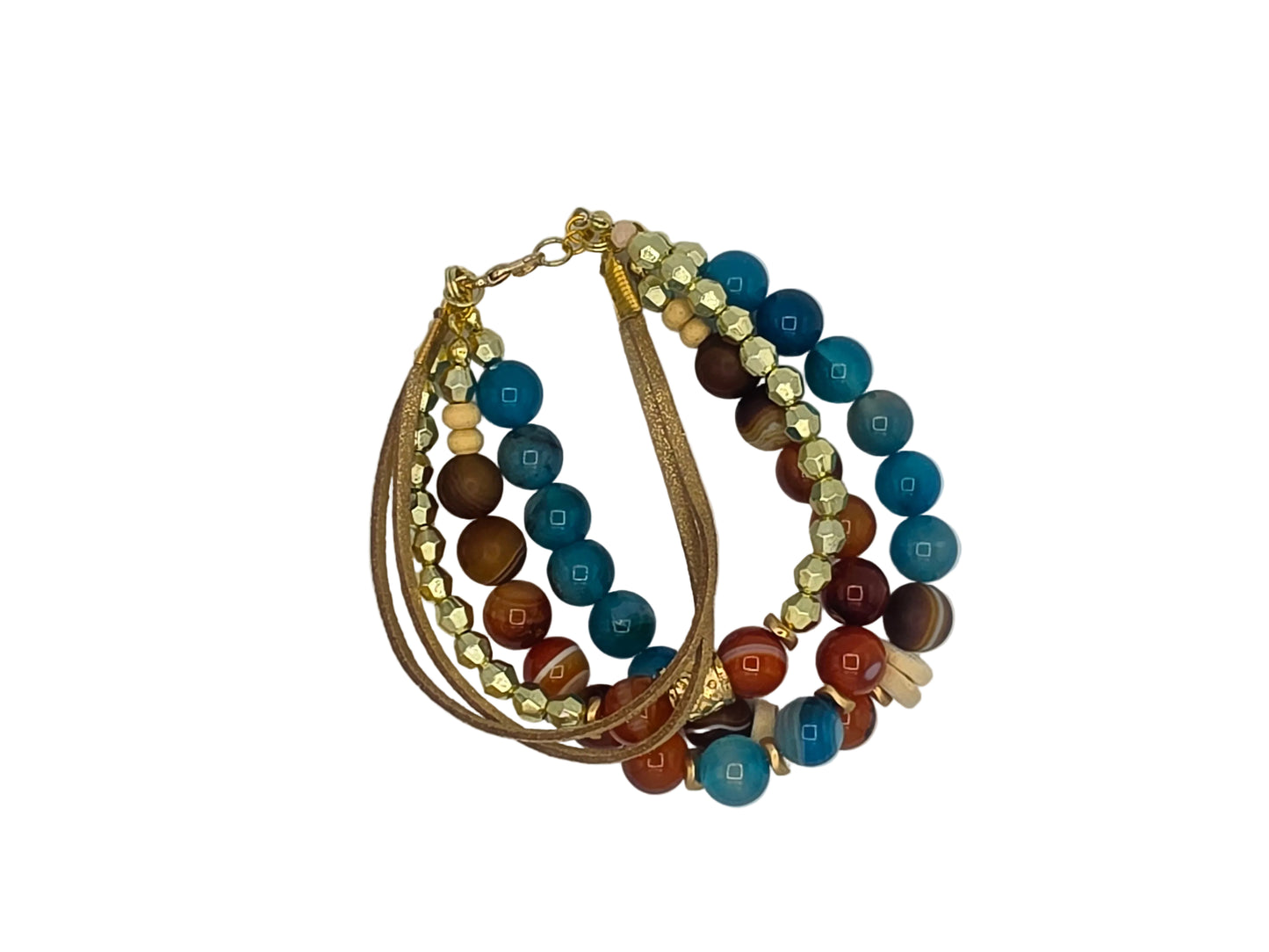 Elegant multi-layer beaded bracelet