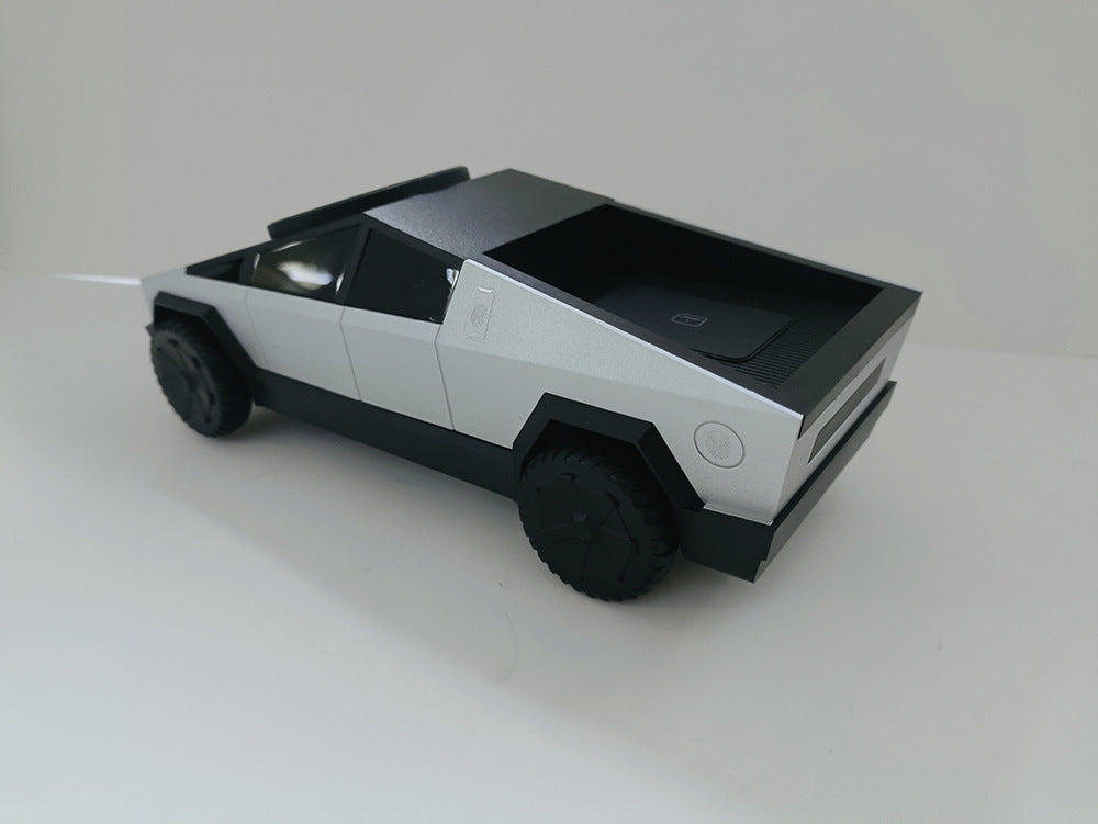 Cyber pickup truck car mobile phone watch earphone desktop multifunctional three in one wireless charger