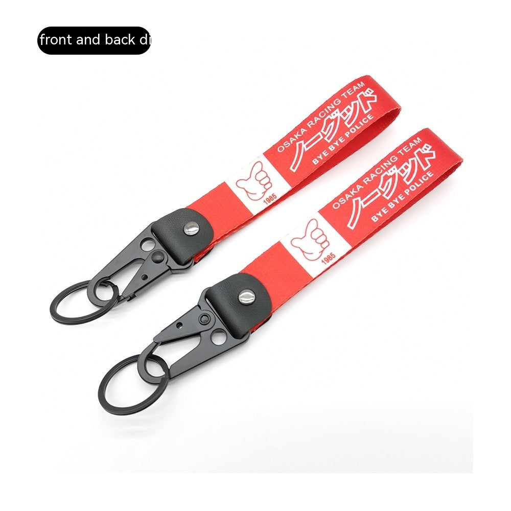 Car JDM Modified Culture Drift Expert Initial D Climbing Button Carabiner Olecranon Keychain Pendant