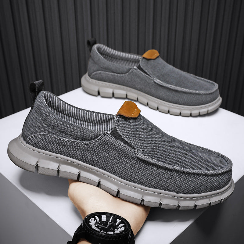 Casual shoes, comfortable one foot fit, loafers, thick soled men's shoes