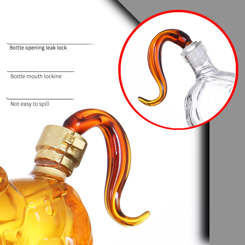 High Borosilicate Glass Craft Wine Bottle Health Wine Ginseng Wine Bottle