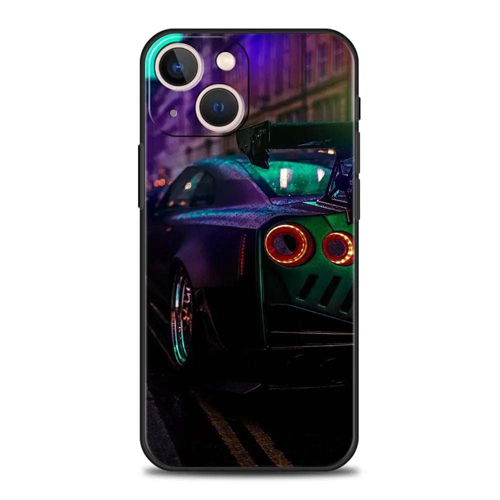 Suitable for iPhone Japanese blue red JDM sports car phone case
