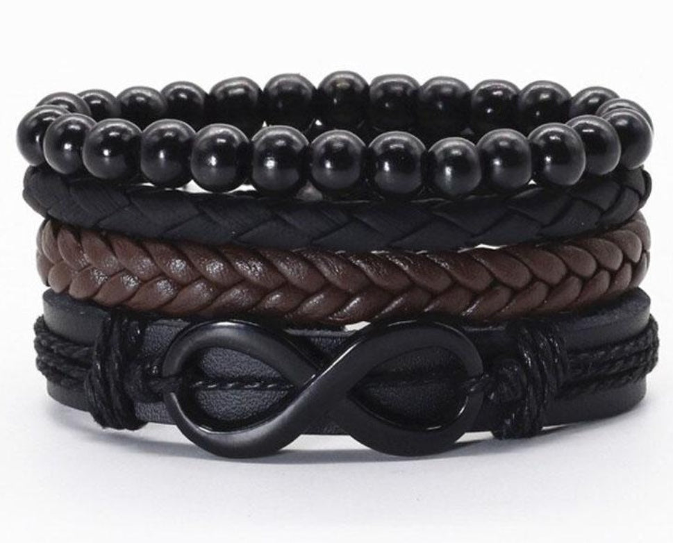 Men's Leather Vintage Braided Bracelet