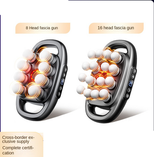 Cross-border Exclusive 16-Head Muscle Gun Multi-Head Strong Power Deep Tissue Massage English Version