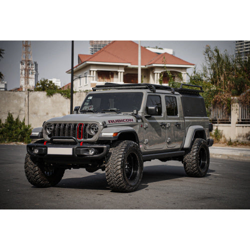 Front Mesh Grille Grid Grill For 2018 2024  Wrangler Rubicon Sahara Sport JL JT Grill With Camera Hole Black Plastic