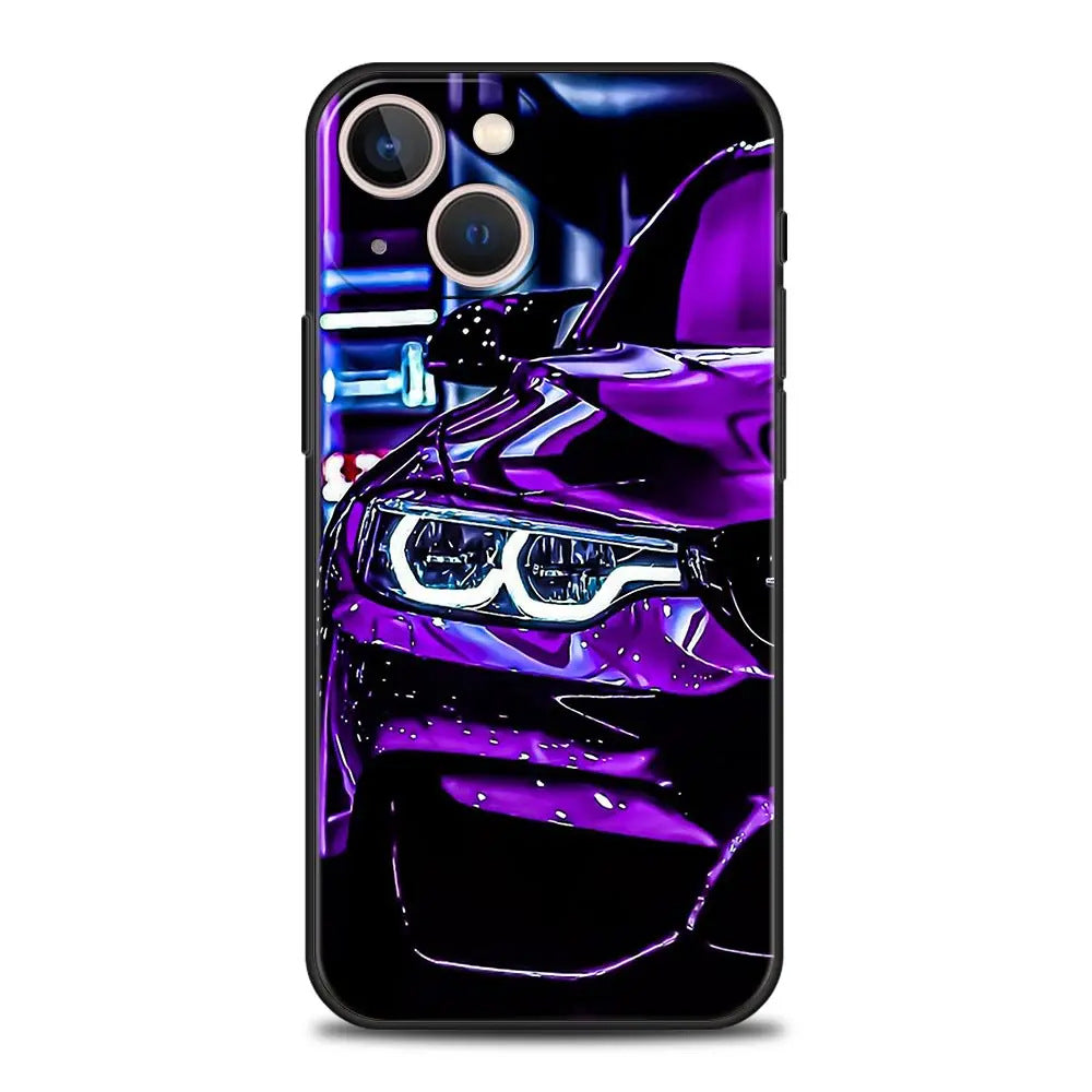 Suitable for iPhone Japanese blue red JDM sports car phone case