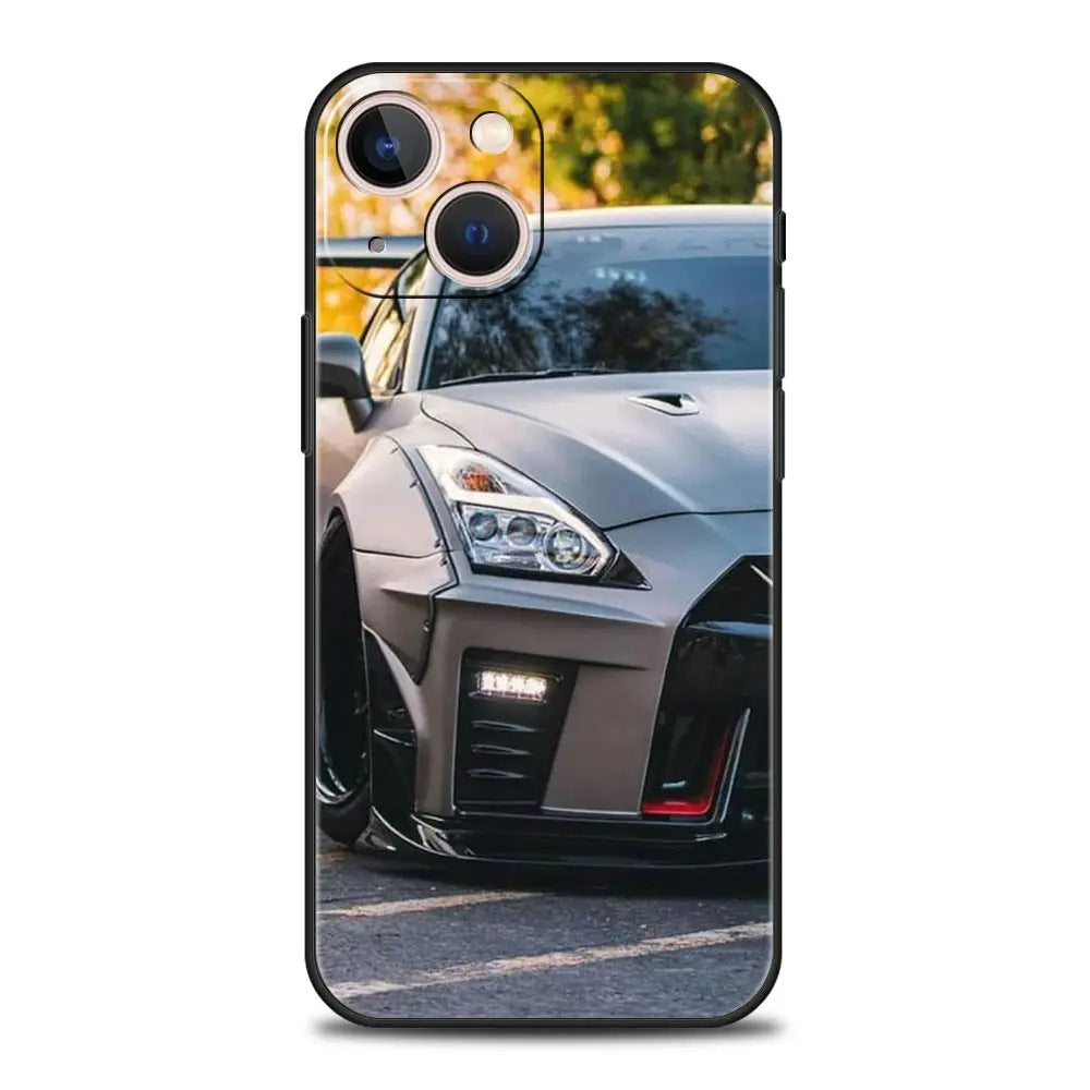 Suitable for iPhone Japanese blue red JDM sports car phone case