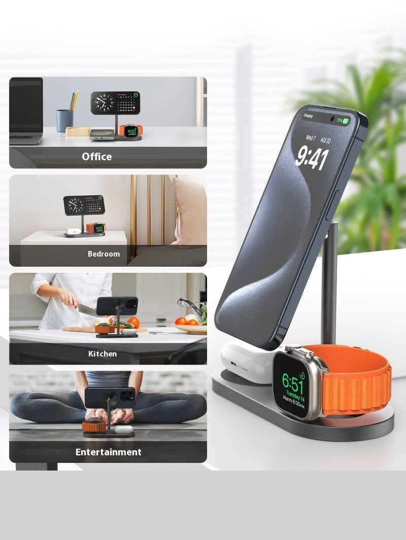 Magnetic Fast Charging Three-in-one Wireless Charger