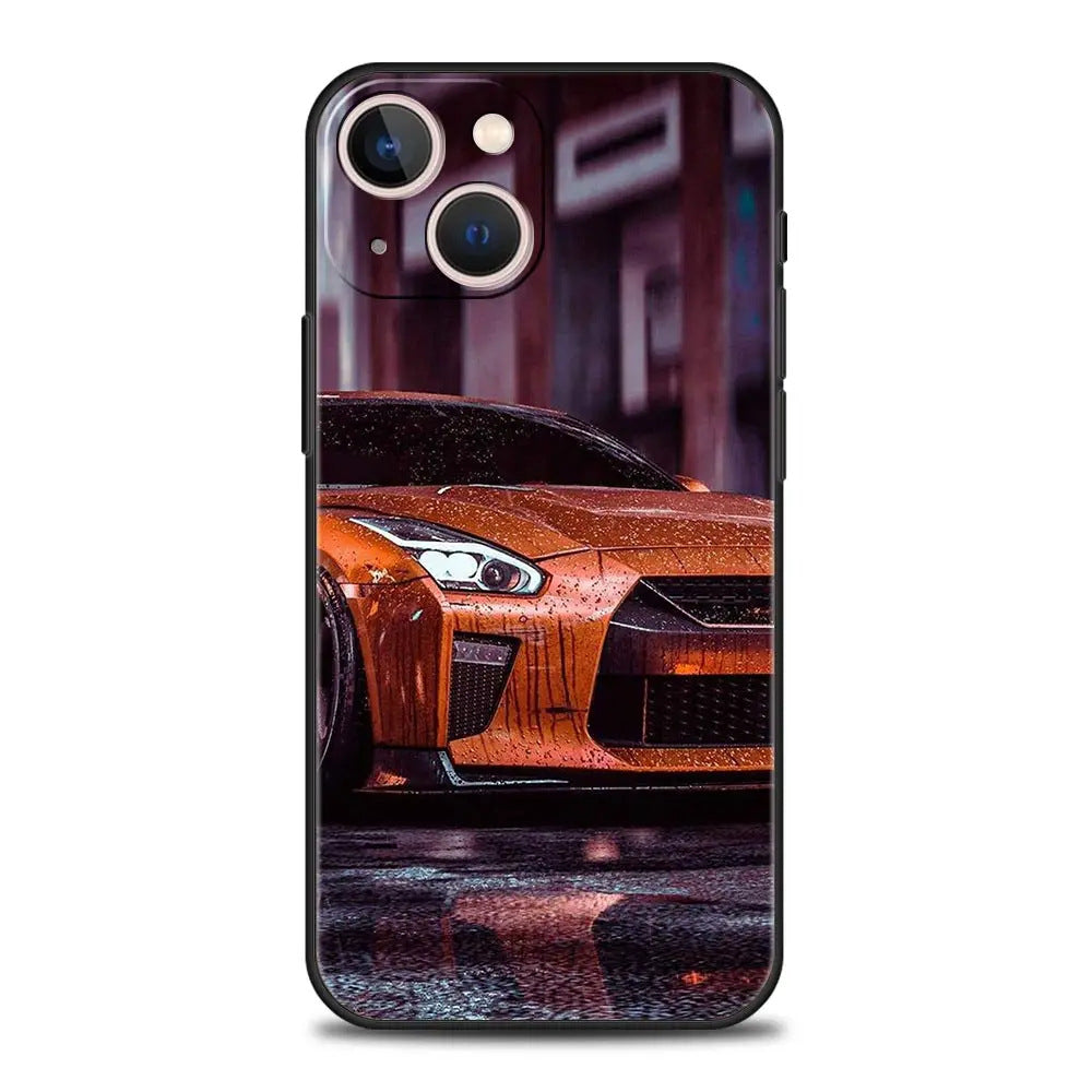 Suitable for iPhone Japanese blue red JDM sports car phone case