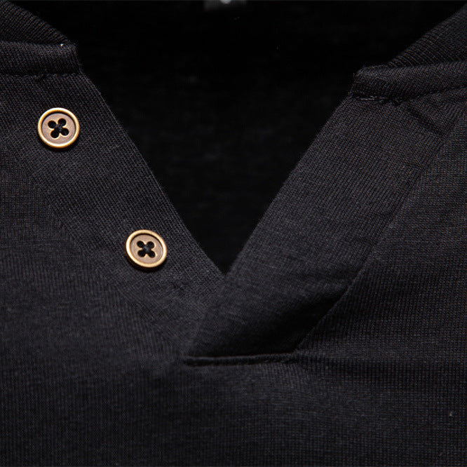 V-neck long sleeved T-shirt for men