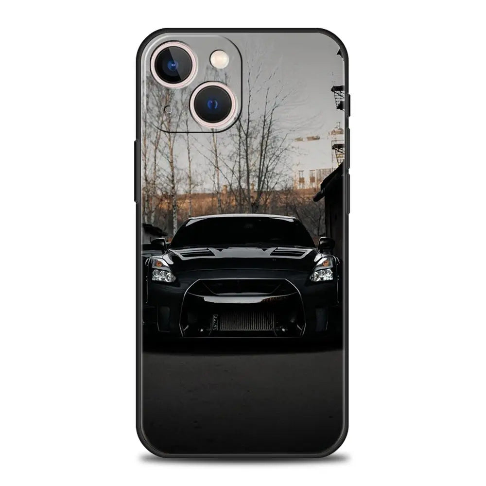 Suitable for iPhone Japanese blue red JDM sports car phone case