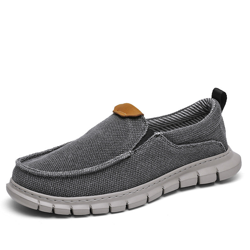 Casual shoes, comfortable one foot fit, loafers, thick soled men's shoes