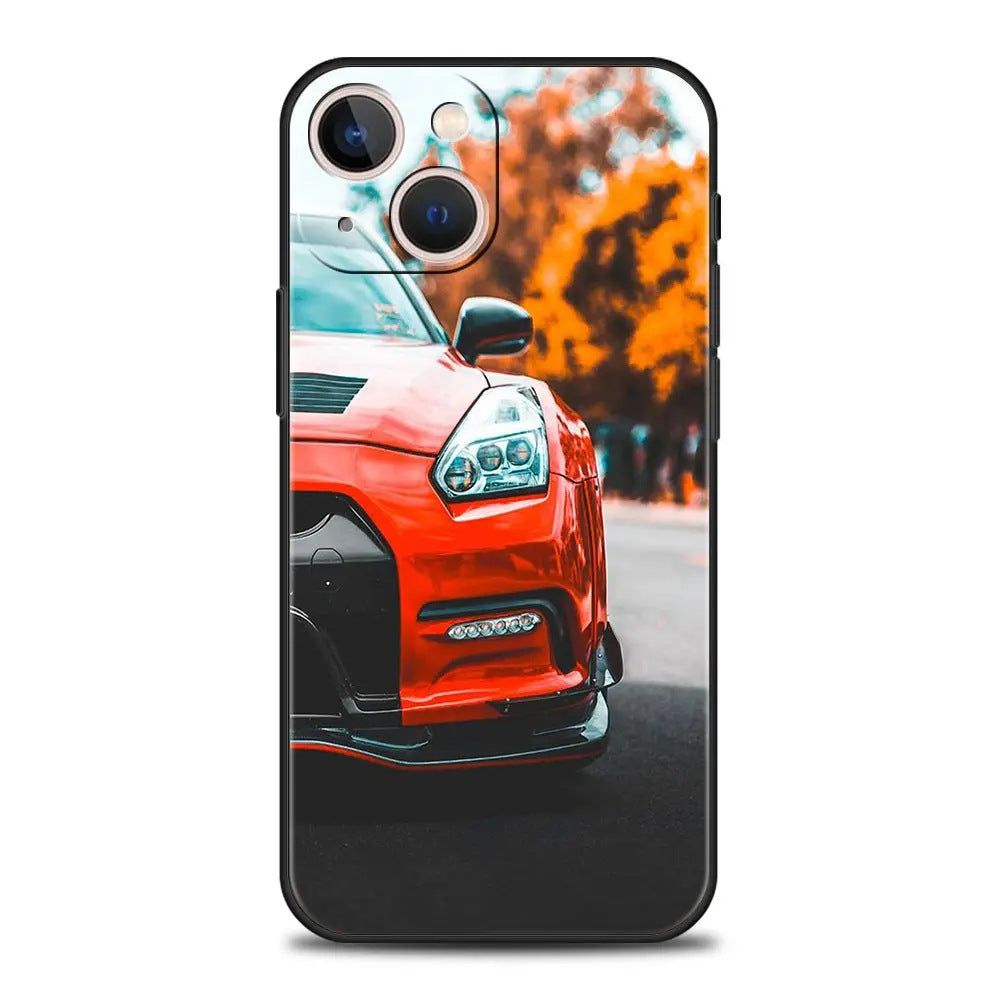 Suitable for iPhone Japanese blue red JDM sports car phone case