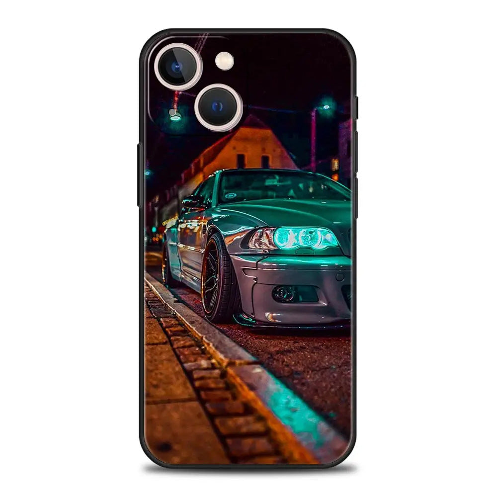 Suitable for iPhone Japanese blue red JDM sports car phone case