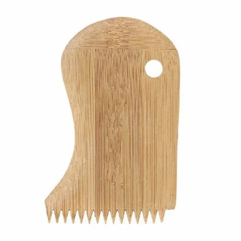 Wholesale Custom Logo Bamboo Surf Wax Comb for Surfboard