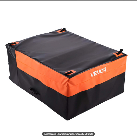 VEVOR Truck Bed Cargo Bag, Waterproof 840D PVC, 51.18 x 40.16 x 21.85 in (26 Cubic Feet), Heavy Duty Cargo Bag for Truck Bed with 4 Bungee Cords with Hooks, Fits a Variety of SUV and Pickup Trucks
