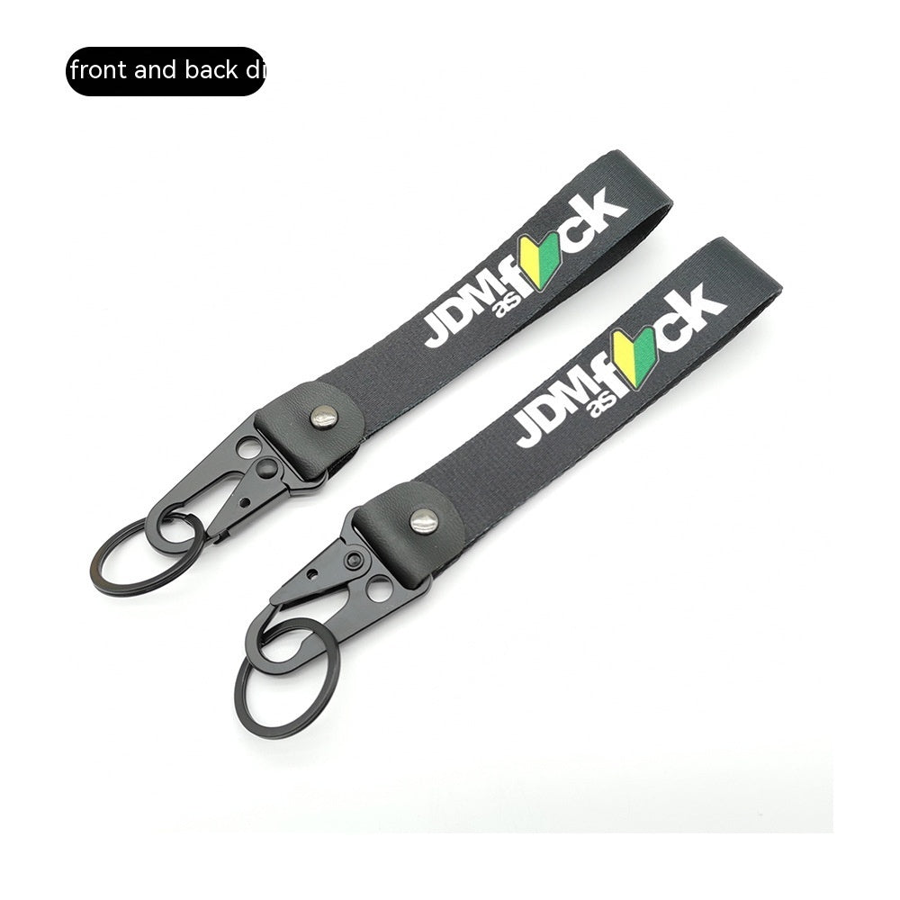 Car JDM Modified Culture Drift Expert Initial D Climbing Button Carabiner Olecranon Keychain Pendant