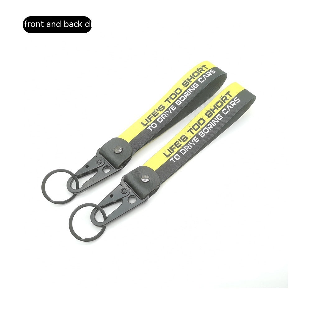 Car JDM Modified Culture Drift Expert Initial D Climbing Button Carabiner Olecranon Keychain Pendant