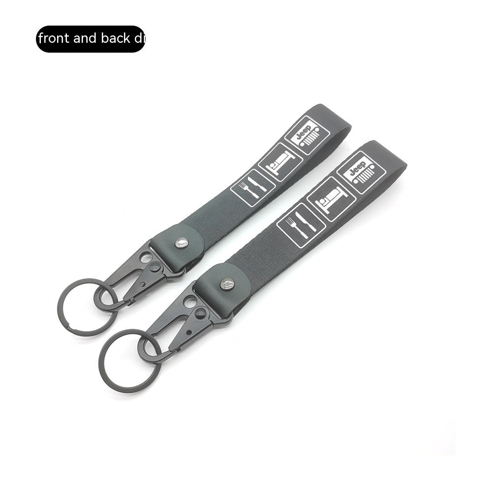 Car JDM Modified Culture Drift Expert Initial D Climbing Button Carabiner Olecranon Keychain Pendant