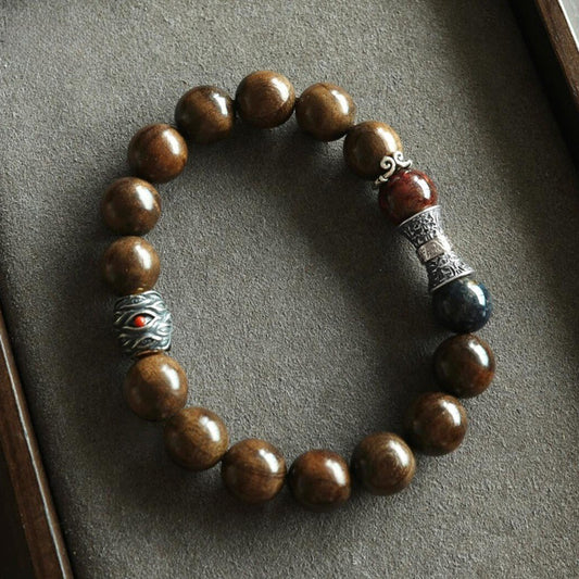 New Chinese-style Wooden Beaded Bracelet