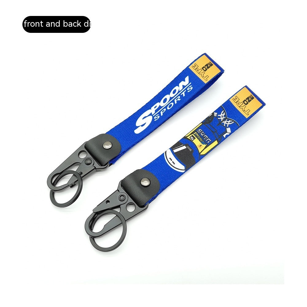 Car JDM Modified Culture Drift Expert Initial D Climbing Button Carabiner Olecranon Keychain Pendant