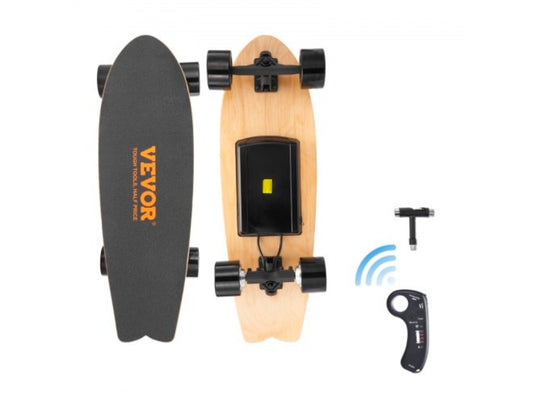 Electric Skateboard with Remote, 13.7 Mph Top Speed & 7.5 Miles Max Range Skateboard Longboard, 3 Speeds Adjustment Skateboards, Easy Carry Handle Design, Suitable for Adults & Teens Beginners