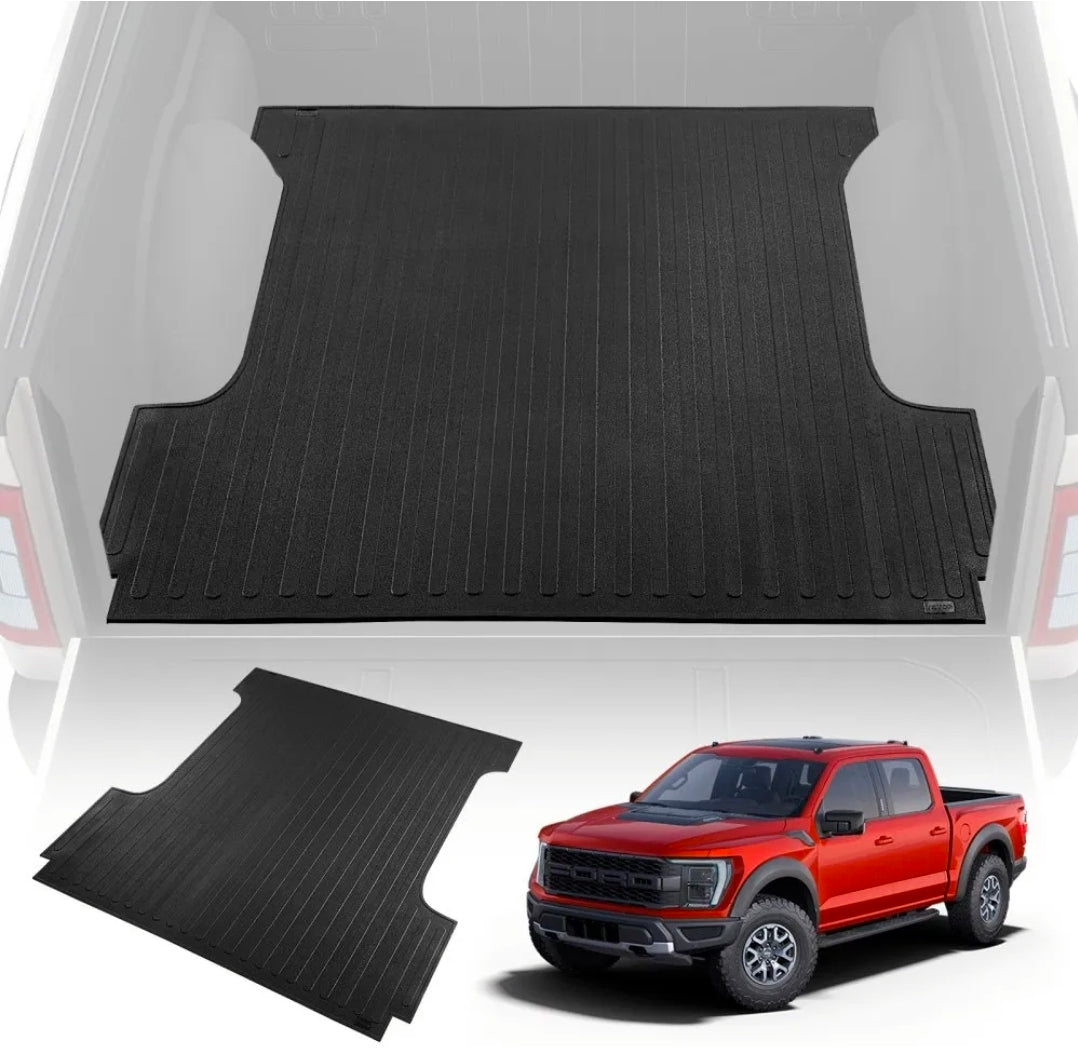 Truck Bed Mat, Fits for 2015-2023 Ford F150 5.5 FT Short Bed, 66.5" x 64" Rubber Truck Bed Liner, 1/4" Thick Bed Mat Car Accessories for All-Weather Protection, Prevent Slipping or Damage...