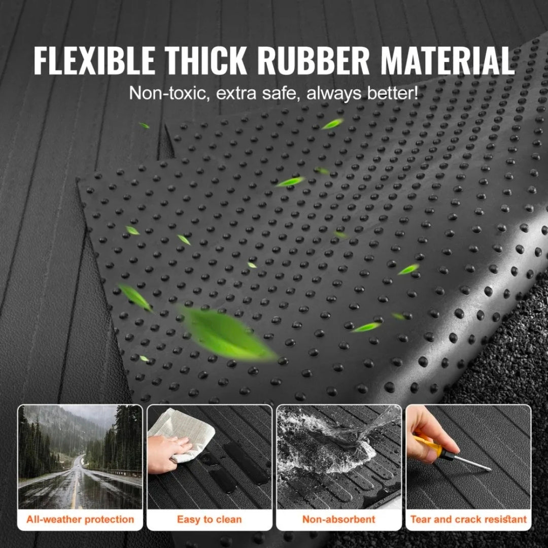Truck Bed Mat, Fits for 2015-2023 Ford F150 5.5 FT Short Bed, 66.5" x 64" Rubber Truck Bed Liner, 1/4" Thick Bed Mat Car Accessories for All-Weather Protection, Prevent Slipping or Damage...