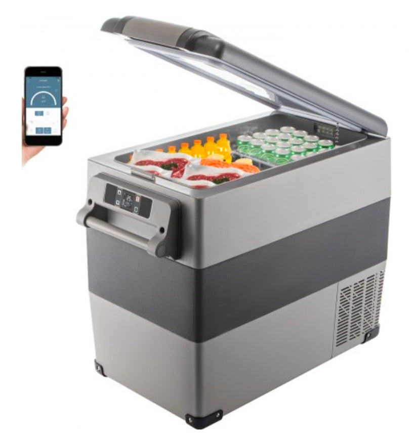 12 Volt Refrigerator, 58 Qt Car Refrigerator, Dual Zone Portable Freezer, Cooler Compressor Freezer with 12/24V DC and 110-240V AC, Freezer Fridge Cooler, for Car, Truck RV, Camping and Home Use
